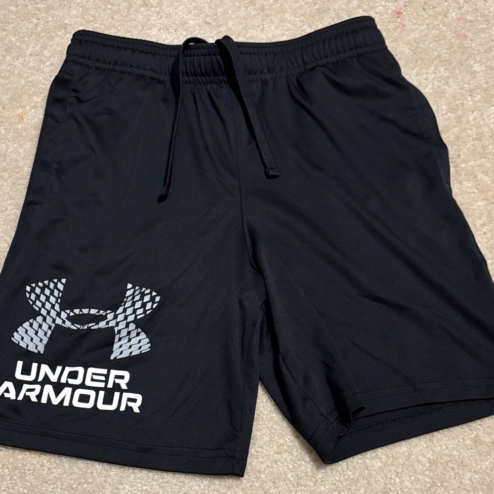 Under Armour Boy's Black Athletic Shorts